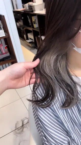 セミロング カラー 美容学生必見❣️お得 クーポン有り💓池辺のヘアスタイル