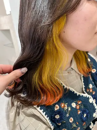 セミロング カラー 暖色カラー/ ヘアセット🌛櫻井舞のヘアスタイル