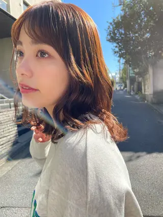 ミディアム カラー まつ毛パーマ🐏 NANAMIのマツエク・マツパデザイン