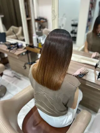 セミロング レイヤー×韓国 🇰🇷鈴木啓太のヘアスタイル