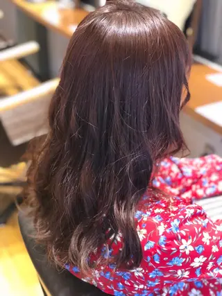ロング カラー あらい なつみのヘアスタイル