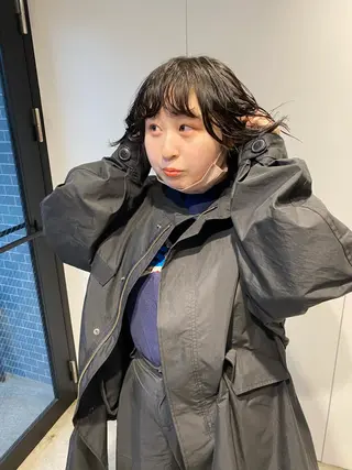 ミディアム カラー パーマ ヘアアレンジ メンズ キッズ ネイル マツエク・マツパ アイブロウ パーマスタイル🔅 sayacaのヘアスタイル