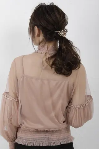 ロング パーマ 上田 恵里のヘアスタイル