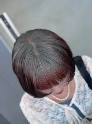 ミディアム カラー hair & make TOYBOX所属・ルーツカラー/ レイヤーカット/井川のヘアスタイル