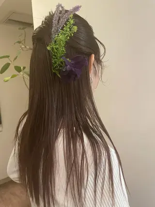 ロング ヘアアレンジ classic 新横浜所属・大人girly🛋️ 🤍yukakoのヘアスタイル