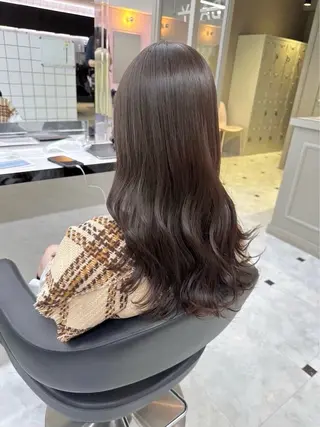 セミロング カラー 上品・艶カラー 銀座/ユウナのヘアスタイル