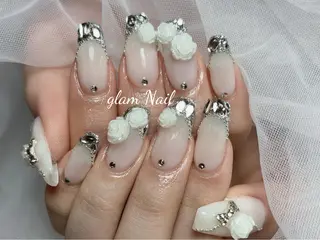 ネイル エツメ💅 長さだし🎀デザインのネイルデザイン