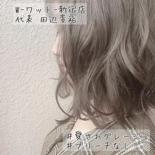 セミロング カラー 🫧代表/新宿駅近/ 限定価格🫧田辺貴裕のヘアスタイル