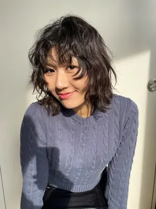 ショート パーマ Toiro 横浜所属・🎀レイヤー/パーマ カラー/ai🎀のヘアスタイル