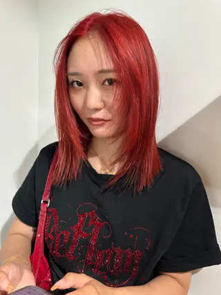 ミディアム カラー ケアブリーチ💘 rino🪷高円寺のヘアスタイル