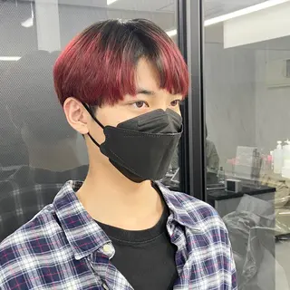 ショート カラー メンズ ミルボンAujua認定サロン Ria OSAKA 梅田所属・メンズ、エクステ特化 Ryuのヘアスタイル