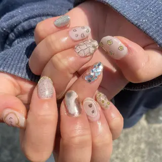 ネイル akari✨ 韓国風、メンズネイルのネイルデザイン