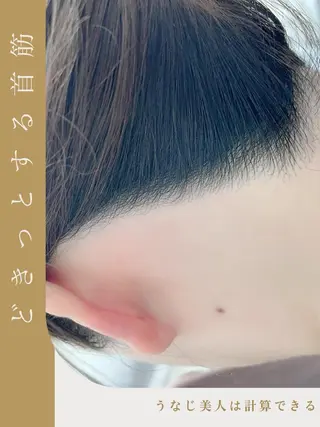 ロング カラー パーマ ヘアアレンジ メンズ キッズ ネイル マツエク・マツパ アイブロウ 河上★うなじや首回り Wax脱毛が得意ですのエステ・リラクイメージ