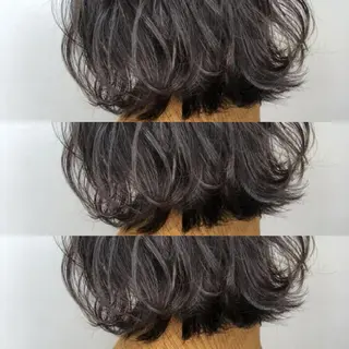 ミディアム カラー 竹内啓太 ボブのヘアスタイル