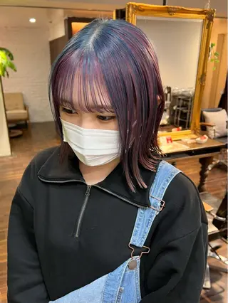 ミディアム カラー nendo_hair所属・ハイトーン/ボブ 🎀sonokaのヘアスタイル