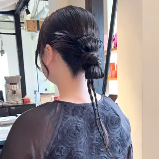 ロング ヘアアレンジ シマダ ユウナのヘアスタイル