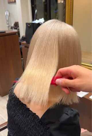 セミロング カラー ヘアアレンジ 🐉リタッチの神🐉 /かずきのヘアスタイル