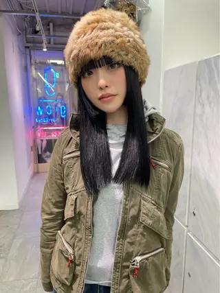 ロング カラー 🪸ハイトーンカラー エクステmisakiのヘアスタイル