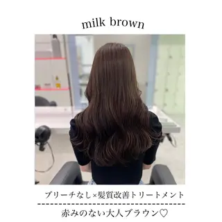 セミロング カラー ヘアアレンジ Ella所属・nana【艶髪】/ レイヤー/縮毛矯正のヘアスタイル