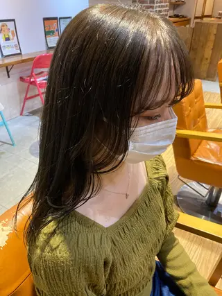 セミロング カラー 横浜美容室/暖色系 michika🌹のヘアスタイル