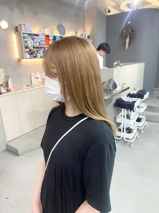 セミロング カラー qulim所属・前橋 姫奈のヘアスタイル