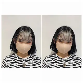 ミディアム カラー ヘアアレンジ 竹内啓太 ボブのヘアスタイル