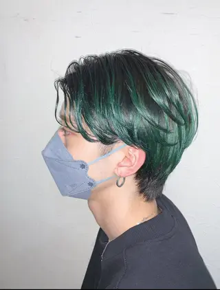 カラー メンズ [渋谷ブリーチ] 玲弥のヘアスタイル