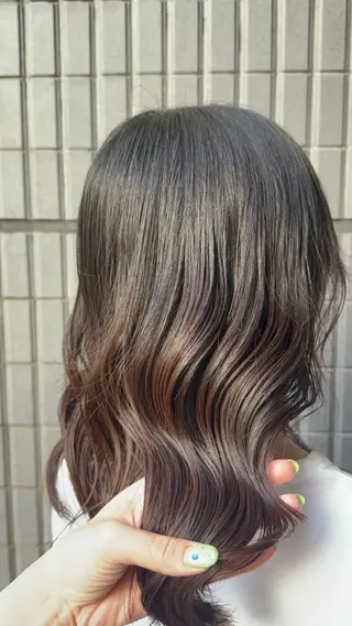 セミロング レイヤー/ハイトーン 💖石川町sayaのヘアスタイル