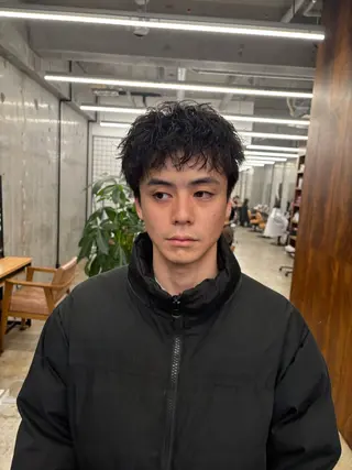ショート パーマ メンズ men's 特化 ✨ソウタのヘアスタイル
