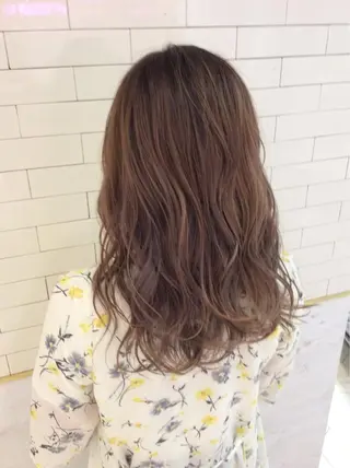 ミディアム カラー レイヤーカット× 髪質改善たもりのヘアスタイル