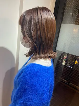 ミディアム Lamana所属・透明感カラー/ 加瀬たまものヘアスタイル