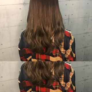 ロング カラー 金沢 広美のヘアスタイル