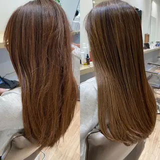 ロング カラー 白髪ぼかしハイライト 💫ミネ　ヒロシのヘアスタイル