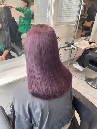 ロング カラー ヘアアレンジ トレンドモテカラー 🩷色落ちまで可愛くのヘアスタイル