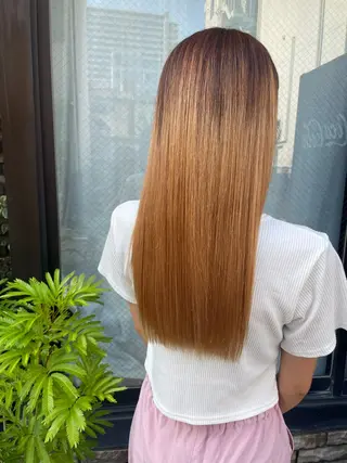 ロング カラー かりん髪質改善 /メンズカットのヘアスタイル