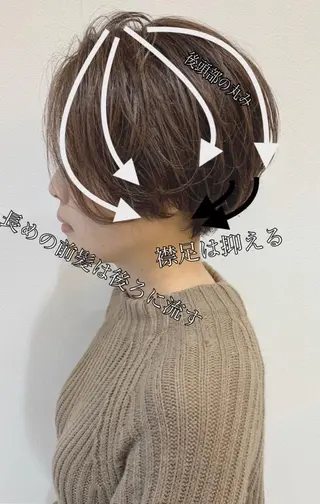 ミディアム ショート、ボブ特化 長島智彦のヘアスタイル