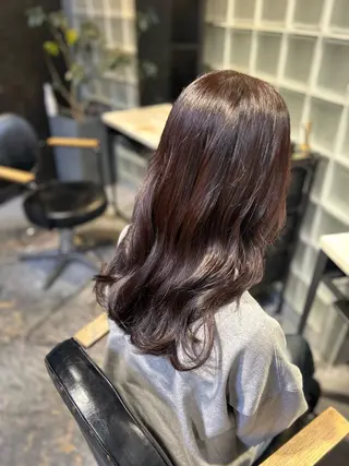 セミロング 🌷ブリーチ縮毛矯正 /mina🌷のヘアスタイル