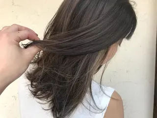 ミディアム カラー 艶髪育成サロン 京橋　shinのヘアスタイル