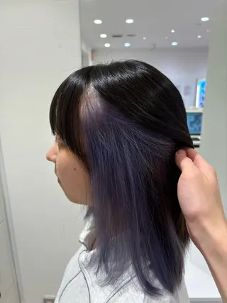 セミロング カラー 髪質改善 /トリート メント/柏木結太のヘアスタイル