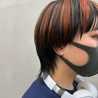 ショート カラー 🌱小顔魅せカット 透明感カラー/泉綺のヘアスタイル