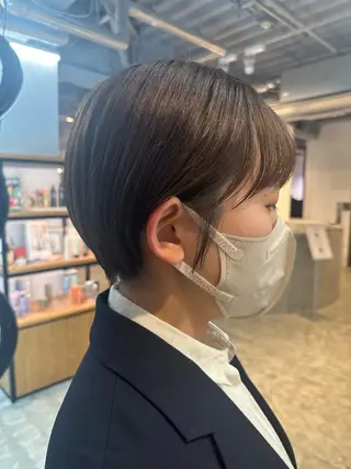 ショート 🌷モア 🌷暖色カラー・ボブのヘアスタイル