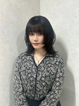 セミロング カラー 艶髪ハイトーン/ ブロンド/Nagiのヘアスタイル