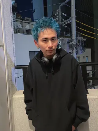 ショート カラー heavenly by HAVANA新宿所属・メンズショート/ピン パーマ/新宿/フウガのヘアスタイル