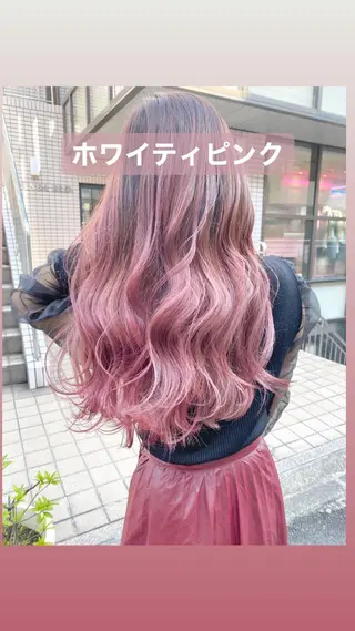 ロング カラー tuki yokohama所属・店長 小池アキトのヘアスタイル