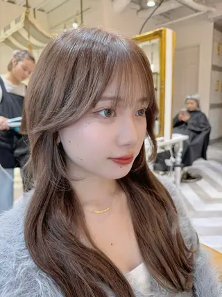 ロング レイヤーカット /透明感カラー西田のヘアスタイル