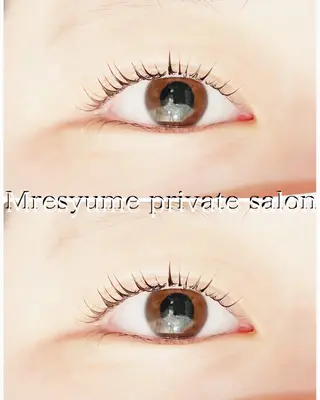 マツエク・マツパ Mresyume MAYUのマツエク・マツパデザイン