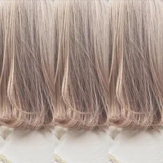 ミディアム カラー ハイトーン/メンズ/ ボブ RINのヘアスタイル