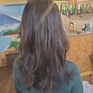 ロング カラー フリーランス所属・韓国ヘア レイヤー くびれヘアMATSUのヘアスタイル