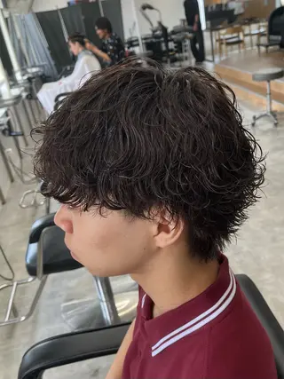 ショート パーマ メンズ 新潟メンズパーマ 新潟駅/小田拓実のヘアスタイル