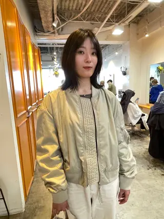 ミディアム カラー レイヤー/似合わせ TAKUYAのヘアスタイル